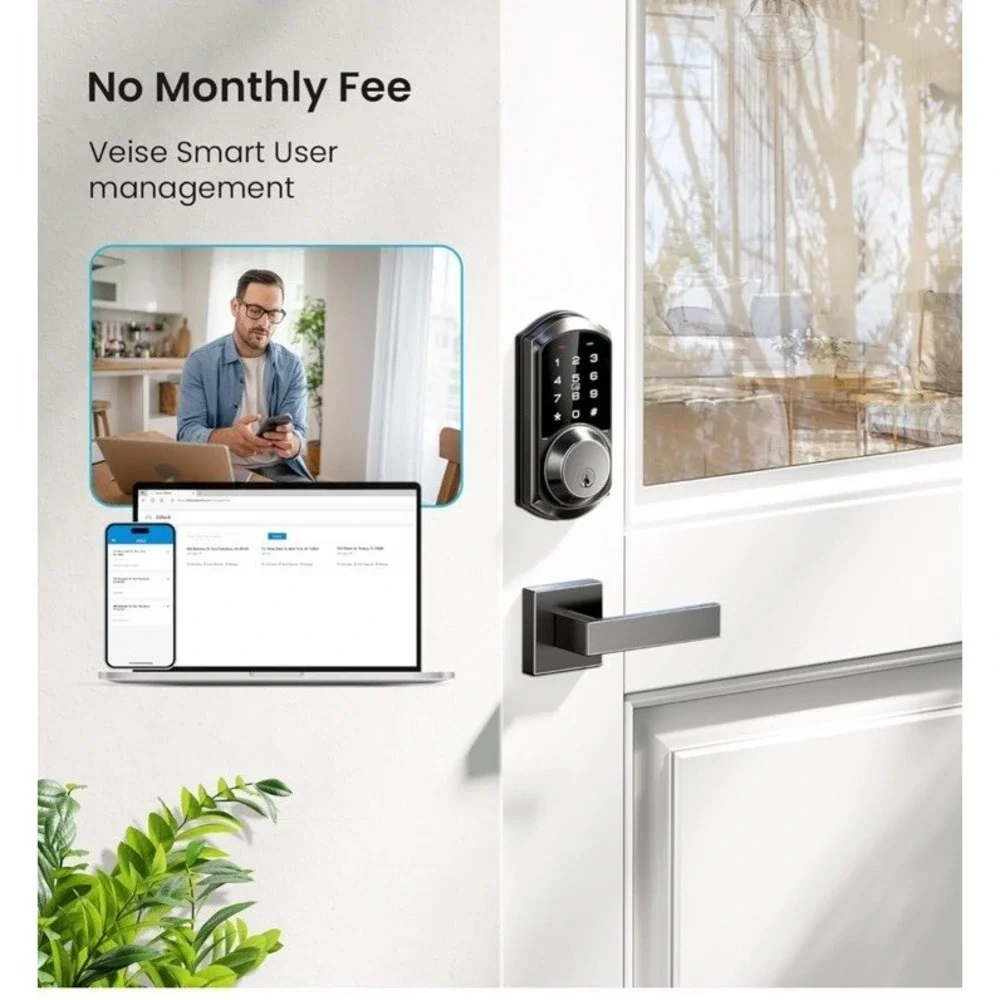Veise VE06-L Wifi Smart‎ Lock With Lever, Open Box, New